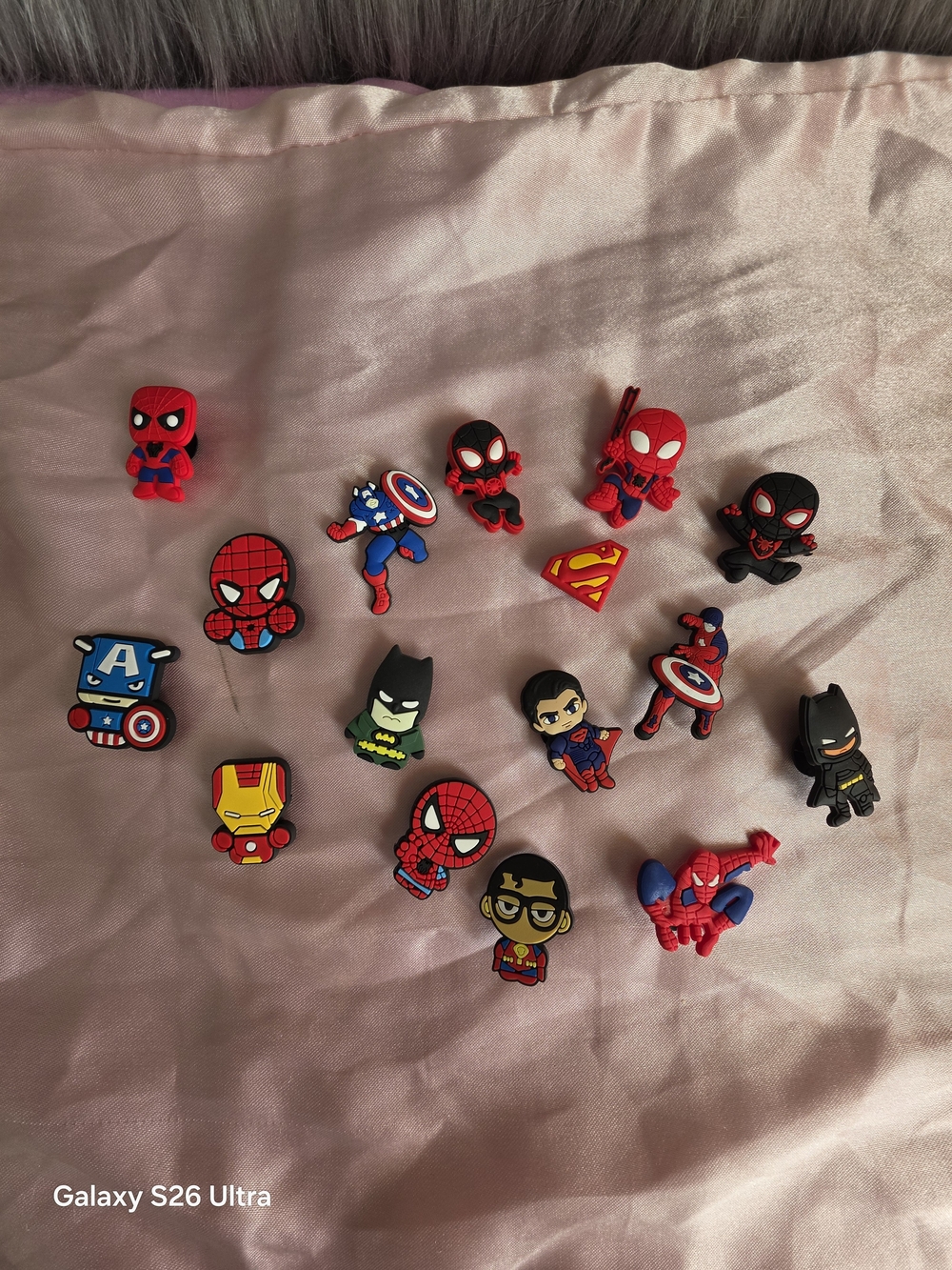 New 13-Piece Marvel & DC Superhero Shoe Charms Bundle